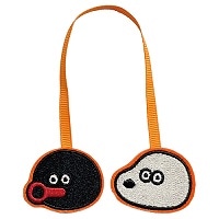 #アイアップ(国内販売のみ） ブックマーカー PINGU×松本セイジ 刺繍ブックマーカー ワッペン：約H30×W31～40×D3mm 紐の長さ：約160mm PINGU＆ROBBY 546163