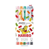 #三菱鉛筆(国内販売のみ） 蛍光ペン 限定HARIBOコラボ　プロパスウィンドウ5色セット  スモーク PUS103T5C3HRB