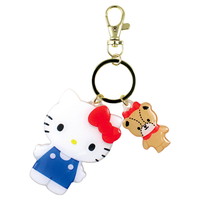 #ティーズファクトリー(国内販売のみ） 身辺雑貨 サンリオキャラクターズダイカットツインキーホルダー　  ハローキティ SR-5546695KT
