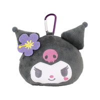 #ティーズファクトリー(国内販売のみ） 身辺雑貨 サンリオキャラクターズカラビナ付きぬいぐるみファスナーマスコット　  クロミ SR-5546710KU