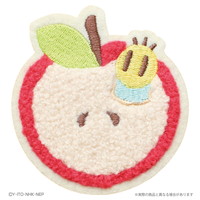 #ティーズファクトリー(国内販売のみ） 事務用品 ニャッキ！モコモコ刺繍ステッカー　  ニャッキとりんご NK-5546953NR
