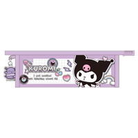 #ティーズファクトリー(国内販売のみ） 身辺雑貨 サンリオキャラクターズチャーム付きフチイロペンポーチ　  ペタペタステッカーズ･クロミ SR-5543958KU