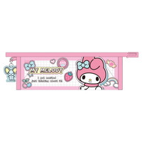 #ティーズファクトリー(国内販売のみ） 身辺雑貨 サンリオキャラクターズチャーム付きフチイロペンポーチ　  ペタペタステッカーズ･マイメロディ SR-5543960MM