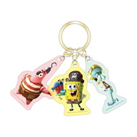 #ティーズファクトリー(国内販売のみ） 身辺雑貨 スポンジボブ3チャームキーホルダー　  サーチ・フォー・スクエアパンツ SB-5549298SS