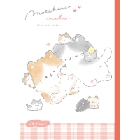 #クーリア ノート ピリッと自由帳　  もっちりねこ 00021