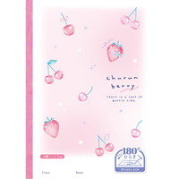 #クーリア ノート 180度ひらき方眼ノート 5mm ちゅるんベリー 00191