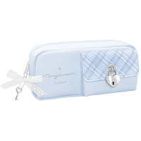 #クーリア 収納用品 シークレットポケットペンポーチ  マイスイートチェック･ブルー 03236