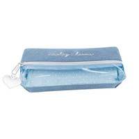 #クーリア 筆記何連小物 スマート2ポケットペンポーチ  メルティラルム／デニム 03256