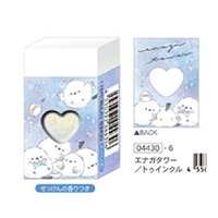 #クーリア 筆記関連小物 シマエナガストーン入り消しゴム　  エナガタワー･トゥインクル 04430