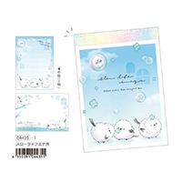 #クーリア メモ帳 シマエナガプチメモ　  スローライフエナガ 04435