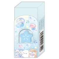 #クーリア 筆記関連小物 シーグラスアイランド消しゴム プチケシ入 クラゲ 04752