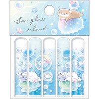 #クーリア 筆記関連小物 シーグラスアイランド鉛筆キャップ  クラゲ 04760