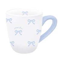 #クーリア 生活雑貨 マグカップ　  リボン・ブルー 06111