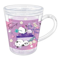 #クーリア キッチン雑貨 ゆらキラウォーターカップ  エナガシロップ･リボン 06284