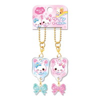 #クーリア  キャンディツインズ・チャーム付きツインキーホルダー  リボン 06289