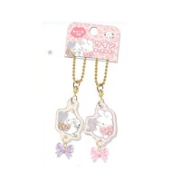 #クーリア  チャーム付きツインキーホルダー  もふとも 06292