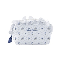 #クーリア  ベルナチュール・ボックスフリルポーチ  ブルー 09496