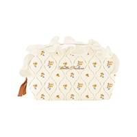 #クーリア  ベルナチュール・ボックスフリルポーチ  イエロー 09498