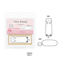 カミオ　ＴＷＩＮスタンプ　ねこ２１６２３１