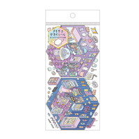 #カミオジャパン ステッカー チイサナセカイシール  クレーンゲームNOオミセ 229453