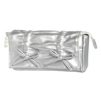 #カミオジャパン ペンケース ドロストリボンペンポーチ  シルバー 229540