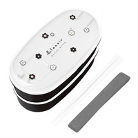 #カミオジャパン ランチボックス 楕円レンジ2段ランチボックス  BLANOIRデイジー 229776