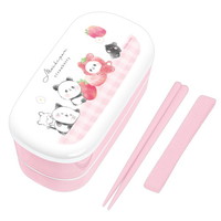 #カミオジャパン ランチボックス 細長2段ランチボックス  もちもちぱんだ 229788