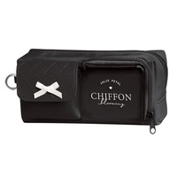 #カミオジャパン ペンケース フロント2ポケットペンケース  シフォンブルーミングブラック 230212