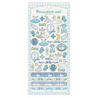 #カミオジャパン ステッカー クロスステッチシール  白鳥とバレエ 230518