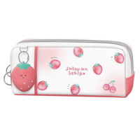 #カミオジャパン  ジューシーないちごツインファスナーペンケース  ジューシーないちご 230808