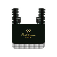 #カミオジャパン  横長どこでもポッケ  リボニィブルームブラック 231720