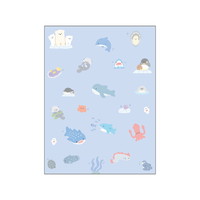 #カミオジャパン  大人のスタンプ帳  ふわふわうみのなかまたち 232058