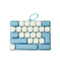 #カミオジャパン  パソコン風キーボードキーホルダー  ブルー 235266