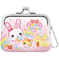 #クラックス 身辺雑貨 ガマグチコイケース  フワフワラビチャン＿ピンク 131140