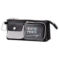 #クラックス 収納用品 トリプルポケットサンカクペンケース  マスターブラック 131857