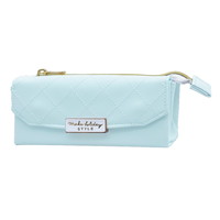 #クラックス 収納用品 サンカクキルティングペンケース  アイスブルー 132465