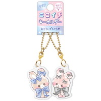 #クラックス 身辺雑貨 クリアニコイチキーホルダー  ナカヨシリボンラビット 133021