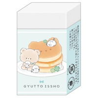 #クラックス 筆記関連小物 ギュッといっしょまとまるくん消しゴム  パンケーキ 133544