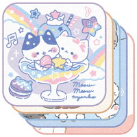 #クラックス 生活雑貨 5枚組ミニタオル  ネコ 133628