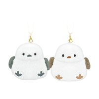 #クラックス 身辺雑貨 Ｌサイズニコヌイキーホルダー  シマエナガ 133948