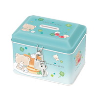 #クラックス 生活雑貨 カギ付缶バンク  ギュットイッショ 134136