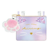 #クラックス 身辺雑貨 ワイドポシェットポケット  レオパードキャット 134816