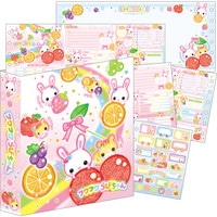 #クラックス ノート ミニプロフィールブック  フワフワラビチャン 135403