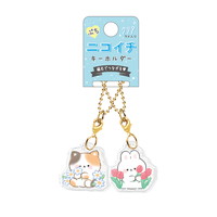 #クラックス 身辺雑貨 プチニコイチキーホルダー  オハナアニマル 135574