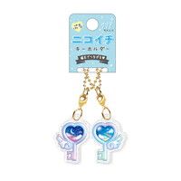 #クラックス 身辺雑貨 プチニコイチキーホルダー  トキメキノカギ 135576