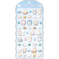 #クラックス ステッカー コットンパフィーシール  ネコ 135607