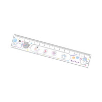 #クラックス 筆記関連小物 オバケーヌシャカシャカパーツ入定規 15ｃｍ オイワイ 135839