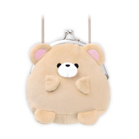 #クラックス 身辺雑貨 ぬいぐるみがま口コインケース ショルダー付 クマ 136210