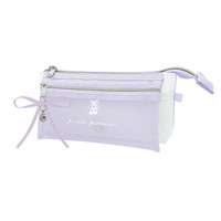 #クラックス 収納用品 カラーパターンペンケース  パープルパターン 136647