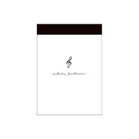 #クラックス メモ帳 カラーパターンミニメモ  ホワイトパターン 136664